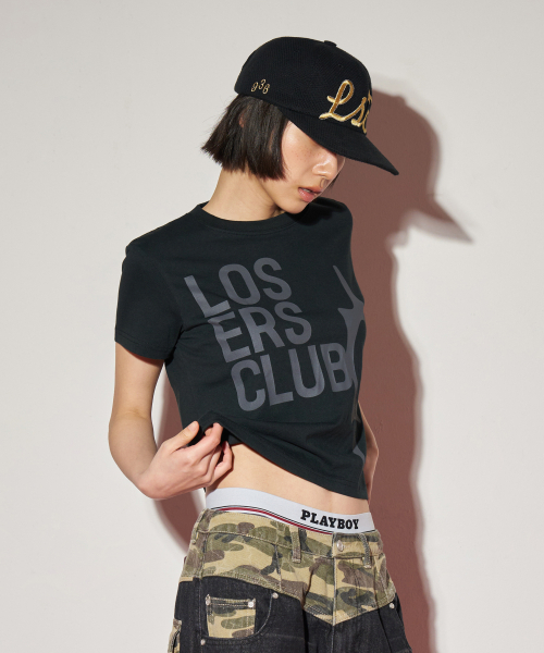 LOSERS CLUB(ルーザーズクラブ)の「ロゴ半袖Tシャツウーマンフィットブラック(Tシャツ/カットソー・レディース・その他・SMALL)」の5枚目の写真