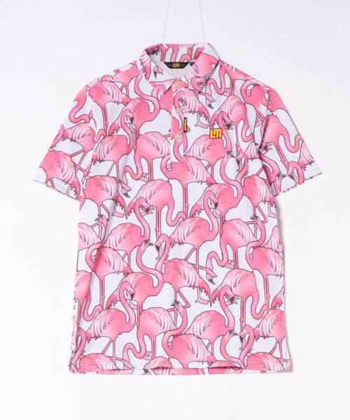 Loudmouth(ラウドマウス)の「【Loudmouth:ラウドマウス】プレミアムカノコ総柄半袖シャツ ゴルフ 通気性 速乾性(シャツ/ブラウス・メンズ・ホワイト×ブラック/その他6/その他7/その他8/その他9・MEDIUM/LARGE/LL/XX-LARGE)」の6枚目の写真