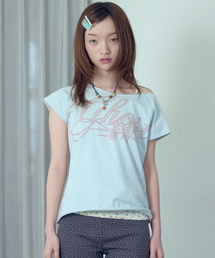NICE GHOST CLUB | GHOST RAW EDGE TEE_BLUE(NG2GMFT515A)(Tシャツ/カットソー)