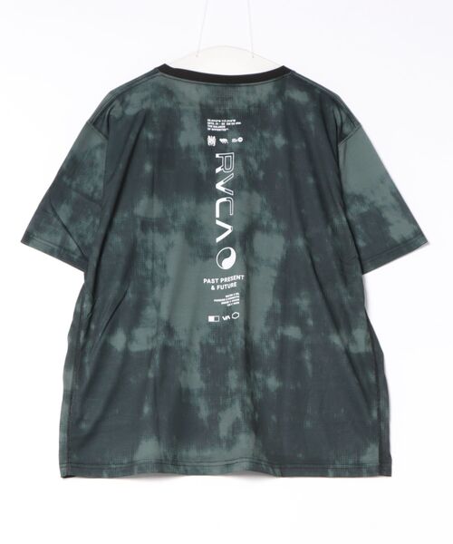 RVCA(ルーカ)の「RVCA/ルーカ 半袖 Tシャツ ロゴ バックプリント 速乾 軽量 ストレッチ BG04A221(Tシャツ/カットソー・メンズ・ブラック×ブラック/ブラック×ホワイト/グレー・S/L/M)」の4枚目の写真