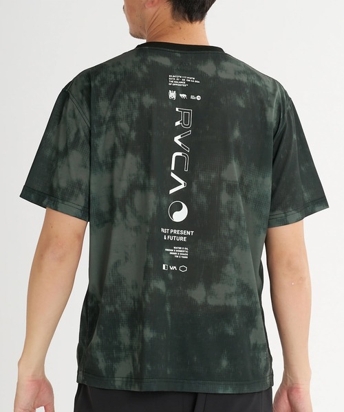 RVCA(ルーカ)の「RVCA/ルーカ 半袖 Tシャツ ロゴ バックプリント 速乾 軽量 ストレッチ BG04A221(Tシャツ/カットソー・メンズ・ブラック×ブラック/ブラック×ホワイト/グレー・S/L/M)」の10枚目の写真