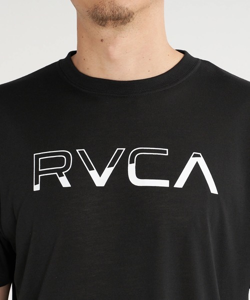 RVCA(ルーカ)の「RVCA/ルーカ 半袖 Tシャツ ロゴ バックプリント 速乾 軽量 ストレッチ BG04A221(Tシャツ/カットソー・メンズ・ブラック×ブラック/ブラック×ホワイト/グレー・S/L/M)」の6枚目の写真