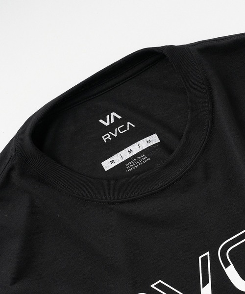 RVCA(ルーカ)の「RVCA/ルーカ 半袖 Tシャツ ロゴ バックプリント 速乾 軽量 ストレッチ BG04A221(Tシャツ/カットソー・メンズ・ブラック×ブラック/ブラック×ホワイト/グレー・S/L/M)」の8枚目の写真
