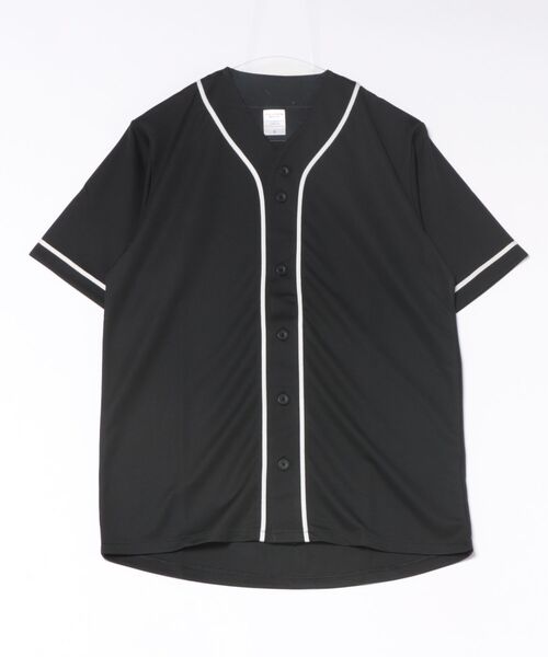 TONE SELECT WEAR（トーンセレクトウェア）の「United Athle Sports(ユナイテッドアスレスポーツ) 4.1オンス ドライ ベースボールシャツ メンズ (5982-01) 【598201】（シャツ/ブラウス・メンズ・ブラック×ホワイト/ホワイト系その他/ブルー系その他/ネイビー/ホワイト×ブラック/ブラック系その他/ブラック×ブラック・LARGE/MEDIUM/SMALL/X-LARGE）」の3枚目の写真