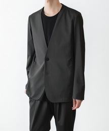 ATTACHMENT | LUCA MATTE TWIST COLLARLESS JKT / ルカマット ツイスト カラーレス JKT(テーラードジャケット)