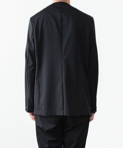 ATTACHMENT（アタッチメント）の「【LIMITED】LUCA MATTE TWIST COLLARLESS JKT / ルカマット ツイスト カラーレス JKT（テーラードジャケット・メンズ・カーキ/ブラック・3/2/1/4）」の16枚目の写真