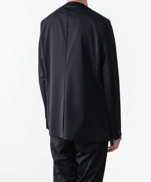 ATTACHMENT（アタッチメント）の「【LIMITED】LUCA MATTE TWIST COLLARLESS JKT / ルカマット ツイスト カラーレス JKT（テーラードジャケット・メンズ・カーキ/ブラック・3/2/1/4）」の17枚目の写真