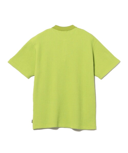 Hellrazor(ヘルレイザー)の「HELLRAZOR / SCRIPT LOGO WAFFLE POLO SHIRT(ポロシャツ・メンズ・ナチュラル/ミント・L/XL/M)」の10枚目の写真