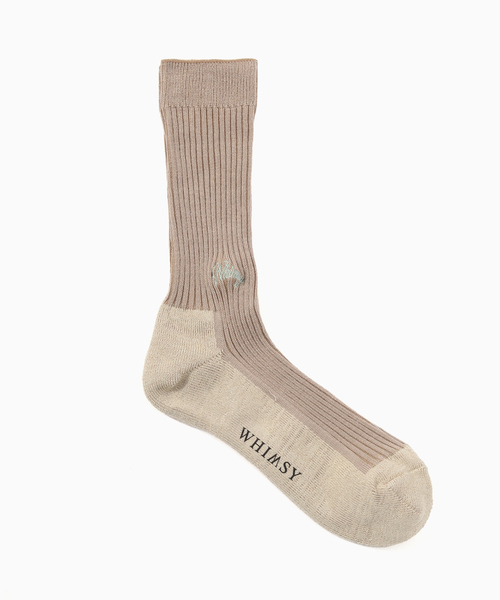 Whimsy(ウィムジー)の「Whimsy / ウィムジー Emjay Socks/Spring(ソックス/靴下・メンズ・グリーン/ホワイト/ピンク/ブラック/ベージュ系その他/パープル系その他・FREE)」の3枚目の写真