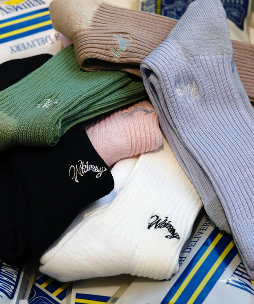Whimsy(ウィムジー)の「Whimsy / ウィムジー Emjay Socks/Spring(ソックス/靴下・メンズ・グリーン/ホワイト/ピンク/ブラック/ベージュ系その他/パープル系その他・FREE)」の7枚目の写真