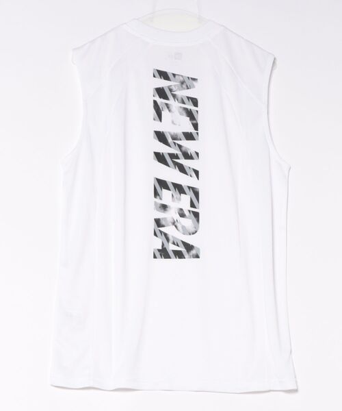 NEW ERA(ニューエラ)の「【NEW ERA】スリーブレス テック Tシャツ Vertical / 2カラー(Tシャツ/カットソー・メンズ・ブラック/ホワイト・M/L)」の3枚目の写真