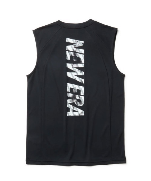 NEW ERA(ニューエラ)の「【NEW ERA】スリーブレス テック Tシャツ Vertical / 2カラー(Tシャツ/カットソー・メンズ・ブラック/ホワイト・M/L)」の6枚目の写真