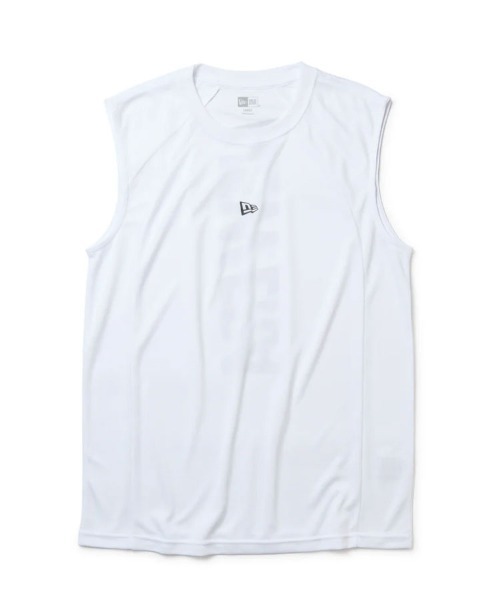 NEW ERA(ニューエラ)の「【NEW ERA】スリーブレス テック Tシャツ Vertical / 2カラー(Tシャツ/カットソー・メンズ・ブラック/ホワイト・M/L)」の13枚目の写真