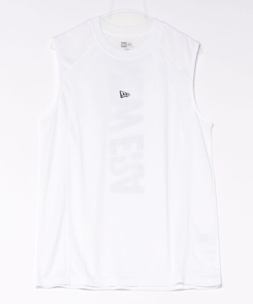 NEW ERA(ニューエラ)の「【NEW ERA】スリーブレス テック Tシャツ Vertical / 2カラー(Tシャツ/カットソー・メンズ・ブラック/ホワイト・M/L)」の19枚目の写真