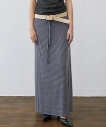 Border Long Stretch Skirt / ボーダーロングストレッチスカート