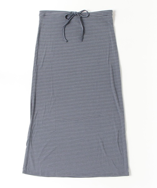 Rohwel（ローウェル）の「Border Long Stretch Skirt / ボーダーロングストレッチスカート（スカート・レディース・ブラウン/グレー/ブラック・FREE）」の5枚目の写真