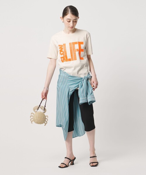 MIXTA(ミクスタ)の「【別注】<MIXTA>SLOW LIFE Tシャツ NATURAL(Tシャツ/カットソー・レディース・ナチュラル・S)」の3枚目の写真