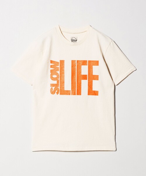 MIXTA(ミクスタ)の「【別注】<MIXTA>SLOW LIFE Tシャツ NATURAL(Tシャツ/カットソー・レディース・ナチュラル・S)」の8枚目の写真