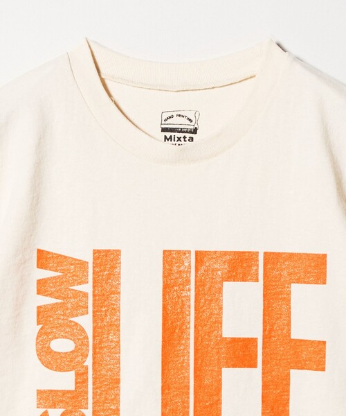 MIXTA(ミクスタ)の「【別注】<MIXTA>SLOW LIFE Tシャツ NATURAL(Tシャツ/カットソー・レディース・ナチュラル・S)」の10枚目の写真