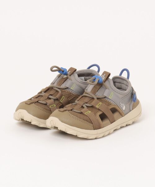 THE NORTH FACE(ザノースフェイス)の「THE NORTH FACE ザ・ノースフェイス K EXPLORE CAMP SHANDAL キッズスポーツサンダル(エクスプローラーキャンプサンダル)(サンダル・キッズ・ブラウン/ブラック×ブラック/アイボリー・18.0cm/19.0cm/21.0cm/22.0cm/17.5cm/20.5cm)」の1枚目の写真