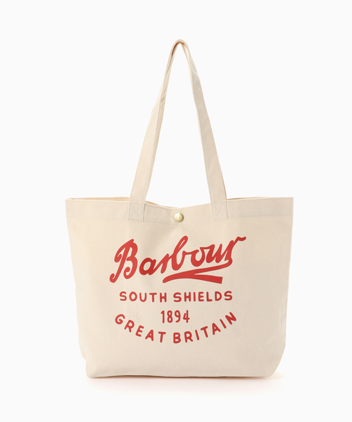 Barbour(バブアー)の「Barbour / バブアー script tote bag(トートバッグ・メンズ・A・FREE)」の2枚目の写真