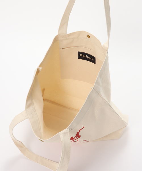 Barbour(バブアー)の「Barbour / バブアー script tote bag(トートバッグ・メンズ・A・FREE)」の5枚目の写真