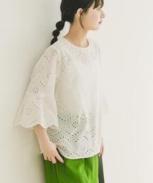 ITEMS URBANRESEARCH | スカラップスリーブレースブラウス(シャツ/ブラウス)