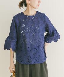 ITEMS URBANRESEARCH | スカラップスリーブレースブラウス(シャツ/ブラウス)