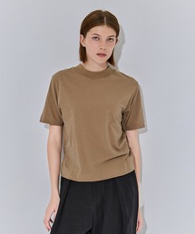 【ATON/エイトン】FRESCA NUBUCK MOCK NECK T SHIRTS/ヌバックモックネックTシャツ