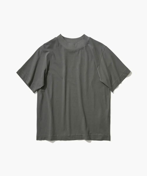 ATON/エイトン】FRESCA NUBUCK MOCK NECK T SHIRTS/ヌバックモック