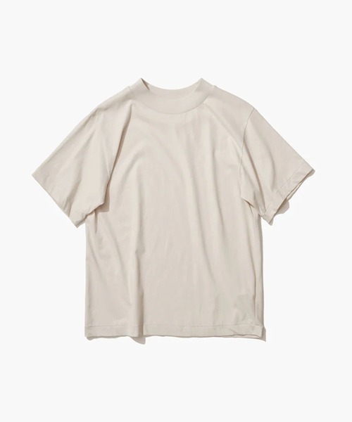 ATON（エイトン）の「【ATON/エイトン】FRESCA NUBUCK MOCK NECK T SHIRTS/ヌバックモックネックTシャツ（Tシャツ/カットソー・レディース・オフホワイト/ベージュ/チャコールグレー・1）」の11枚目の写真
