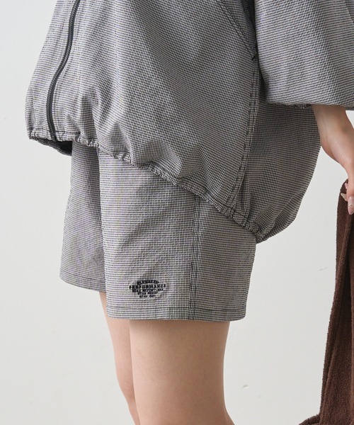 PUAL CE CIN(ピュアルセシン)の「【WEB限定/セットアップ対応】UVカット・撥水加工水陸両用ショートパンツ(ラッシュガード・レディース・キャメル/チェック/ブラック・FREE)」の17枚目の写真