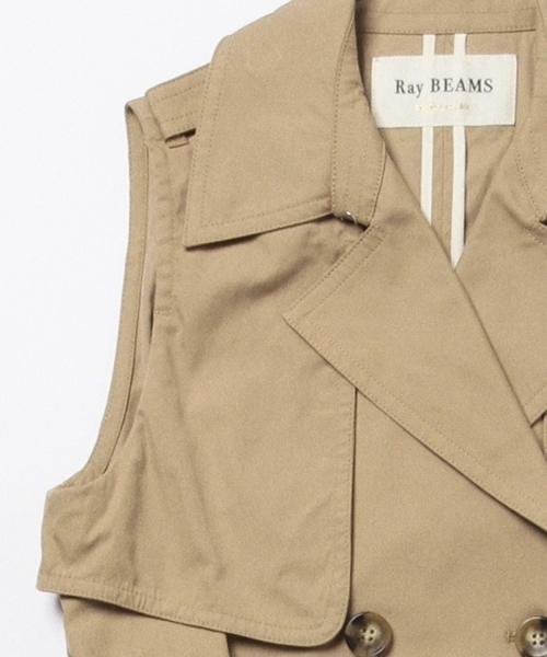 Ray BEAMS(レイビームス)の「◇Ray BEAMS / ノースリーブ トレンチコート(トレンチコート・レディース・ベージュ/オリーブ・ONE SIZE)」の13枚目の写真