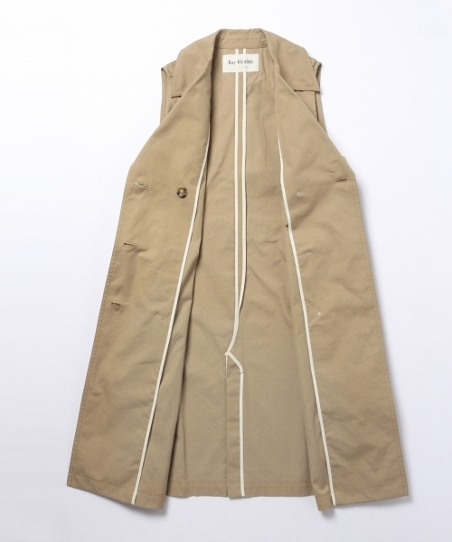 Ray BEAMS(レイビームス)の「◇Ray BEAMS / ノースリーブ トレンチコート(トレンチコート・レディース・ベージュ/オリーブ・ONE SIZE)」の12枚目の写真