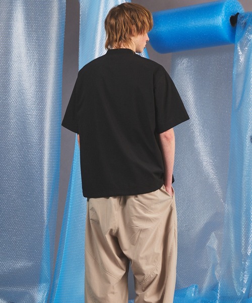 MAISON SPECIAL(メゾンスペシャル)の「《UNISEX》DOTMESH Airy Fabric Prime-Over Short-sleeved T-shirt/ドットメッシュエアリーファブリックプライムオーバーショートスリーブTシャツ【MAISON SPECIAL/メゾンスペシャル】(Tシャツ/カットソー・メンズ・ブラック/グレイッシュベージュ/ラベンダー/ライトグレー・0/1/2)」の16枚目の写真