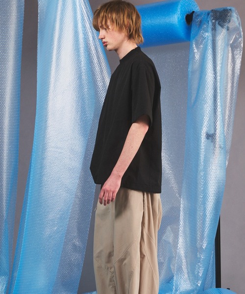 MAISON SPECIAL(メゾンスペシャル)の「《UNISEX》DOTMESH Airy Fabric Prime-Over Short-sleeved T-shirt/ドットメッシュエアリーファブリックプライムオーバーショートスリーブTシャツ【MAISON SPECIAL/メゾンスペシャル】(Tシャツ/カットソー・メンズ・ブラック/グレイッシュベージュ/ラベンダー/ライトグレー・0/1/2)」の17枚目の写真