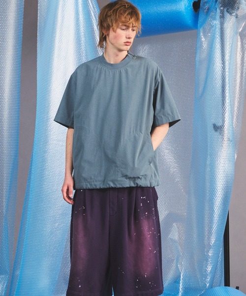 MAISON SPECIAL(メゾンスペシャル)の「《UNISEX》DOTMESH Airy Fabric Prime-Over Short-sleeved T-shirt/ドットメッシュエアリーファブリックプライムオーバーショートスリーブTシャツ【MAISON SPECIAL/メゾンスペシャル】(Tシャツ/カットソー・メンズ・ブラック/グレイッシュベージュ/ラベンダー/ライトグレー・0/1/2)」の18枚目の写真