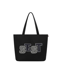 S'EST（エスイーエスティー）の「Patch Shopper Bag Black（エコバッグ/サブバッグ）」