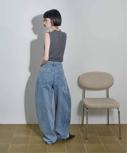 THE YOn(ザヨン)の「ジャガードニットノースリ(ニット/セーター・レディース・アイボリー/イエロー/チャコール・FREE)」の10枚目の写真