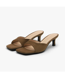 ルミエスエードサンダルミュール（5cm）