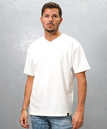 【極】プレミアム半袖ビッグTシャツ メンズ クルーネック Vネック オーバーサイズ カットソー 夏服