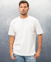 SOMEDIFF | 【極】プレミアム半袖ビッグTシャツ メンズ クルーネック Vネック オーバーサイズ カットソー 夏服(Tシャツ/カットソー)