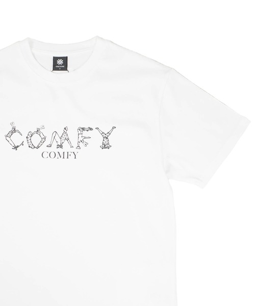 ONEXONE(ワンフォーワン)の「【ONEXONE/ワンフォーワン】COMFY STYLE TEE(Tシャツ/カットソー・メンズ・ホワイト/ブラック・MEDIUM/LARGE)」の4枚目の写真