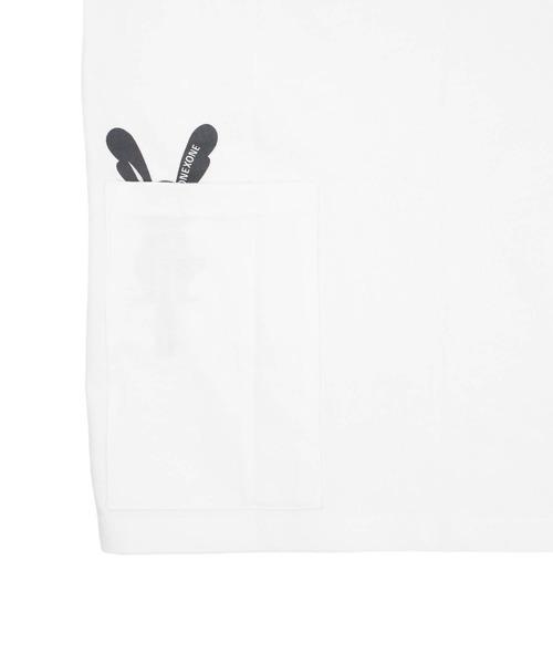 ONEXONE(ワンフォーワン)の「【ONEXONE/ワンフォーワン】COMFY STYLE TEE(Tシャツ/カットソー・メンズ・ホワイト/ブラック・MEDIUM/LARGE)」の12枚目の写真