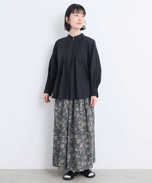l'atelier du savon(アトリエドサボン)の「ウィングカラーピンタック タイプライターブラウス(シャツ/ブラウス・レディース・ベージュ/レッド/ブラック/アイボリー・FREE)」の9枚目の写真