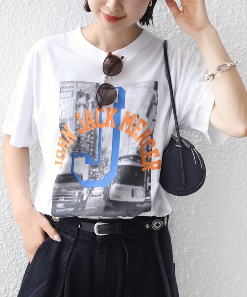 jj mercer(ジェイジェイマーサー)の「J.J.MERCER: プリント TEE(Tシャツ/カットソー・レディース・ホワイト/ライトホワイト/ホワイト系その他・ONE SIZE)」の3枚目の写真