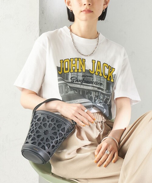 jj mercer(ジェイジェイマーサー)の「J.J.MERCER: プリント TEE(Tシャツ/カットソー・レディース・ホワイト/ライトホワイト/ホワイト系その他・ONE SIZE)」の2枚目の写真