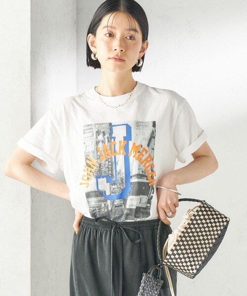 jj mercer(ジェイジェイマーサー)の「J.J.MERCER: プリント TEE(Tシャツ/カットソー・レディース・ホワイト/ライトホワイト/ホワイト系その他・ONE SIZE)」の9枚目の写真
