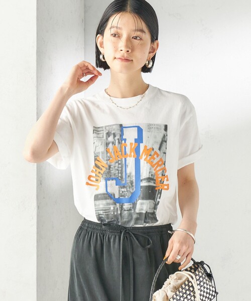 jj mercer(ジェイジェイマーサー)の「J.J.MERCER: プリント TEE(Tシャツ/カットソー・レディース・ホワイト/ライトホワイト/ホワイト系その他・ONE SIZE)」の12枚目の写真