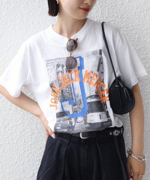 jj mercer(ジェイジェイマーサー)の「J.J.MERCER: プリント TEE(Tシャツ/カットソー・レディース・ホワイト/ライトホワイト/ホワイト系その他・ONE SIZE)」の15枚目の写真
